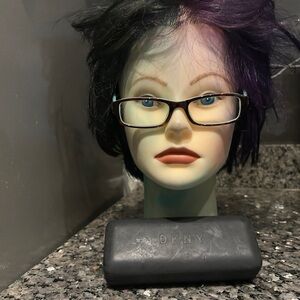 DKNY brown frames with Black DKNY Case FRAME AND CASE ONLY